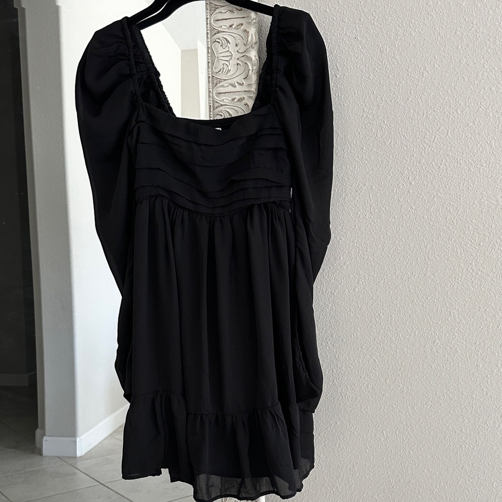Abercrombie & Fitch Black Long Sleeve Dress
